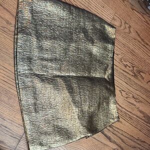Tuckernuck Gold Mini Skirt